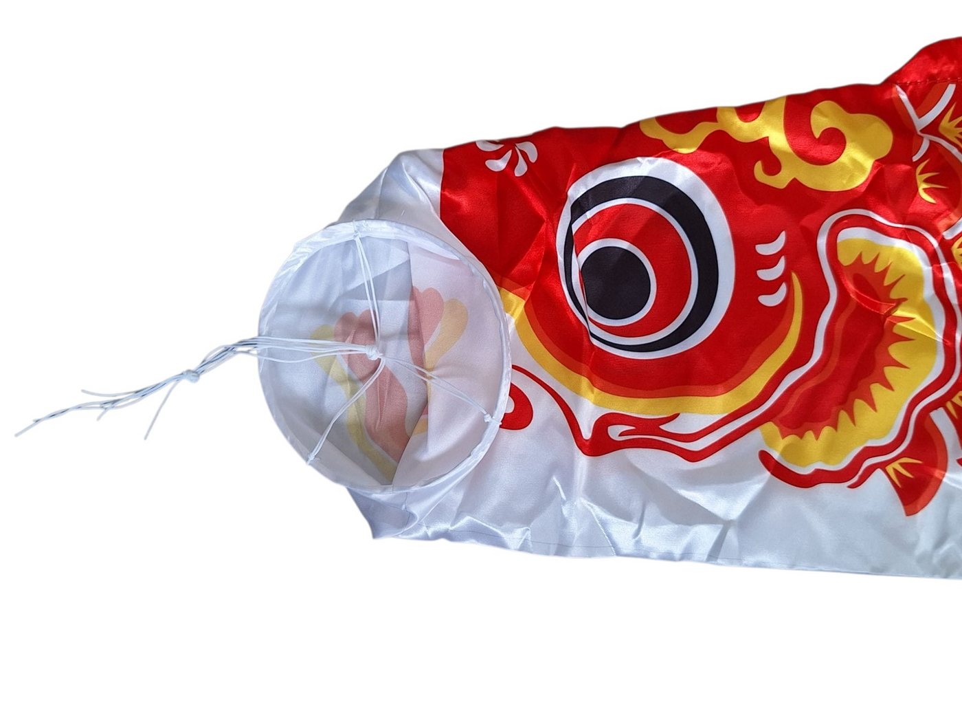 CleanPrince Windsack Karpfen Fisch Windspiel Fahne 100 cm Windsack, Premium-Flagge für Außen und Innen Bild 4