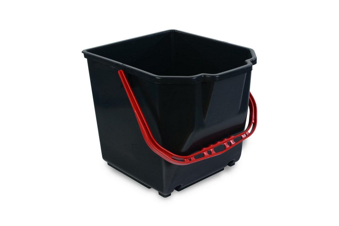 Hypafol Putzwagen, 2x25L Doppelkammersystem mit Mopp-Presse Schwarz Bild 5