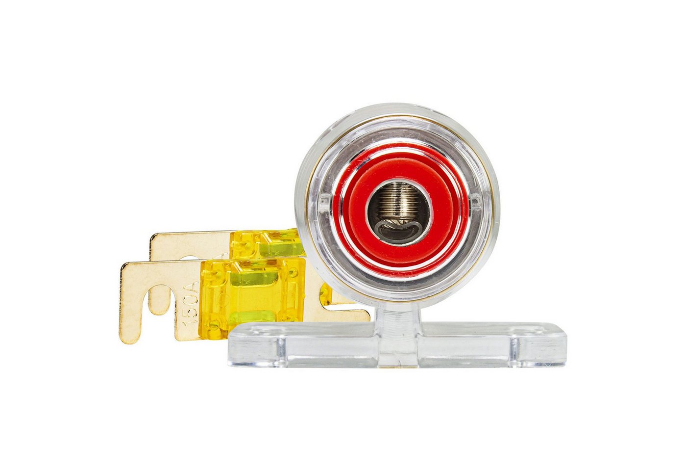 tomzz Audio Kfz-Sicherungshalter Mini ANL Sicherungshalter transparent für Kabel bis 25qmm + 2 x 150A S Bild 2