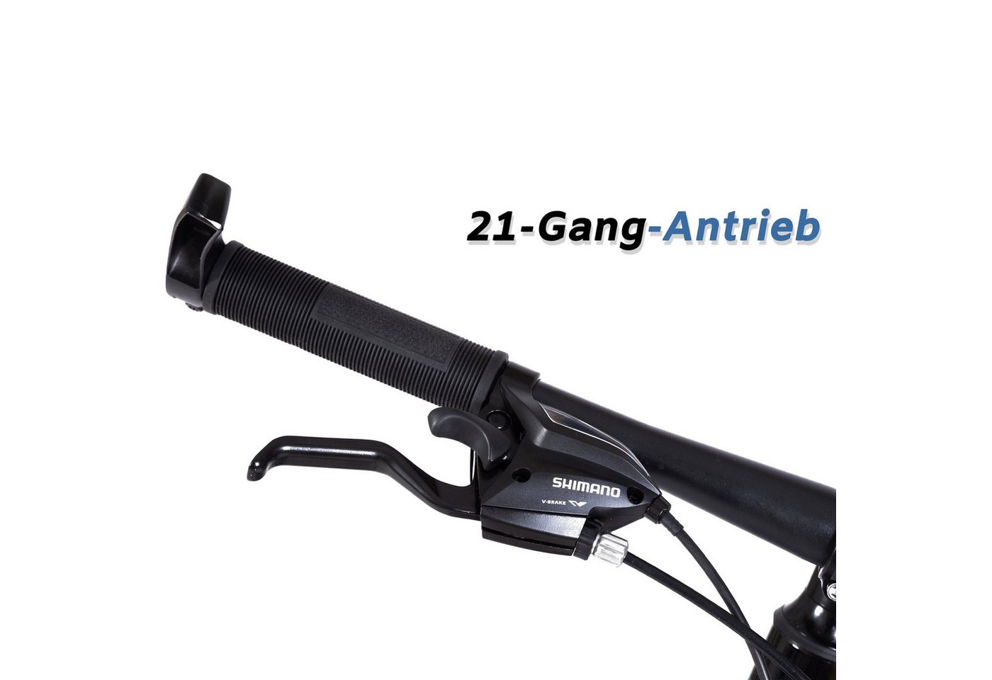 Lauxjack Mountainbike Lauxjack Fahrrad 26 & 27.5 Zoll für Damen und Herren, Kettenschaltung, 21 Gang, Kettenschaltung, 21 Gang Shimano, Mountainbike mit Scheibenbremsen, Sportliches Design Bild 3