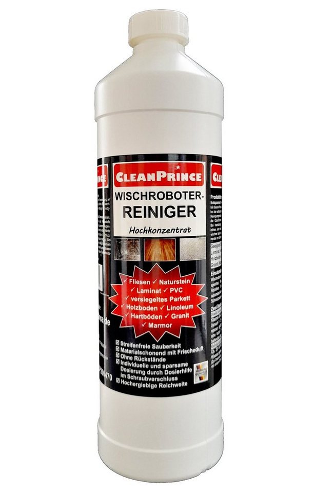 CleanPrince Wischroboter Reinigungsmittel Konzentrat 1 Liter mit Dosierkappe, Wischroboterreiniger flüssig Bild 3