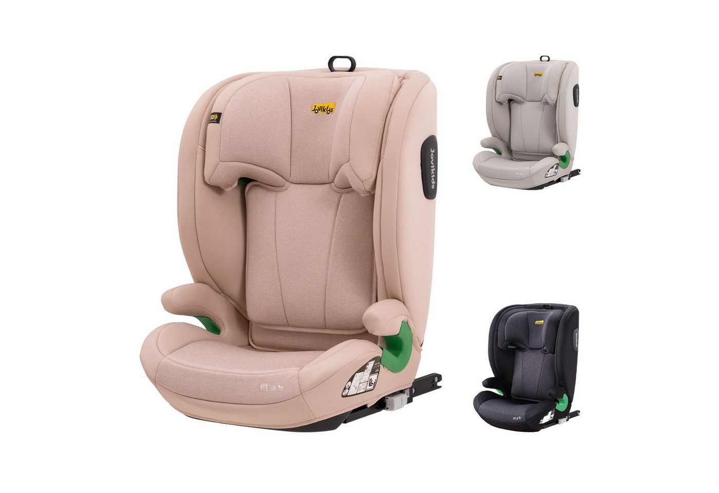 Jovikids Autokindersitz i-Size R129 Kinderautositz für Kinder von 3 bis 12 Jahren, ab: 3, bis: 12, ab: 100 cm, bis: 150 cm, (1-tlg), 100–150 cm mit ISOFIX, Seitenaufprallschutz & verstellbarer Kopfstütze Bild 2