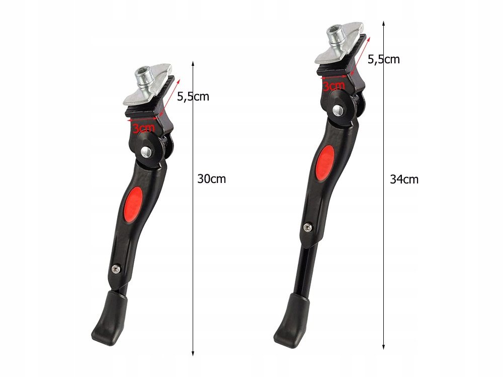VERK GROUP Fahrradständer Fahrrad Seitenständer Verstellbar 24 26 27 Zoll Hinterbauständer eBike (1-St), Höhenverstellbar, Aluminium, rutschfester Standfuß Bild 4
