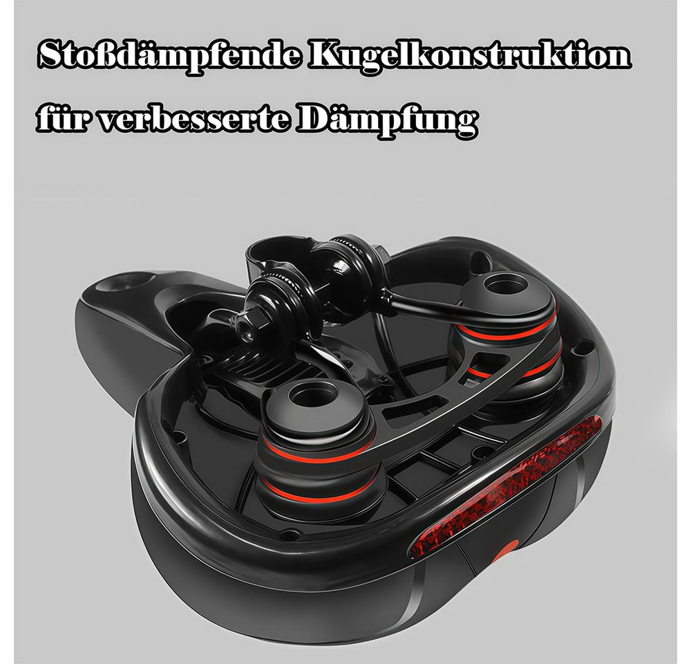 AFKSMILE Fahrradsattel Fahrradsattel mit Stoßdämpfungskugel, Ergonomischer Fahrradsattel, Bequemer Fahrradsattel für Mountainbike / MTB / Snowbikes /Falträder Bild 5