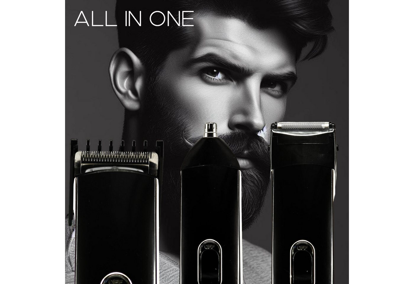 TronicXL Haarschneider Profi Akku Haarschneidemaschine Haarschneider Set professional Accu, Betrieb mit und ohne Kabel möglich mit Basis Station für Damen Herren Bild 4