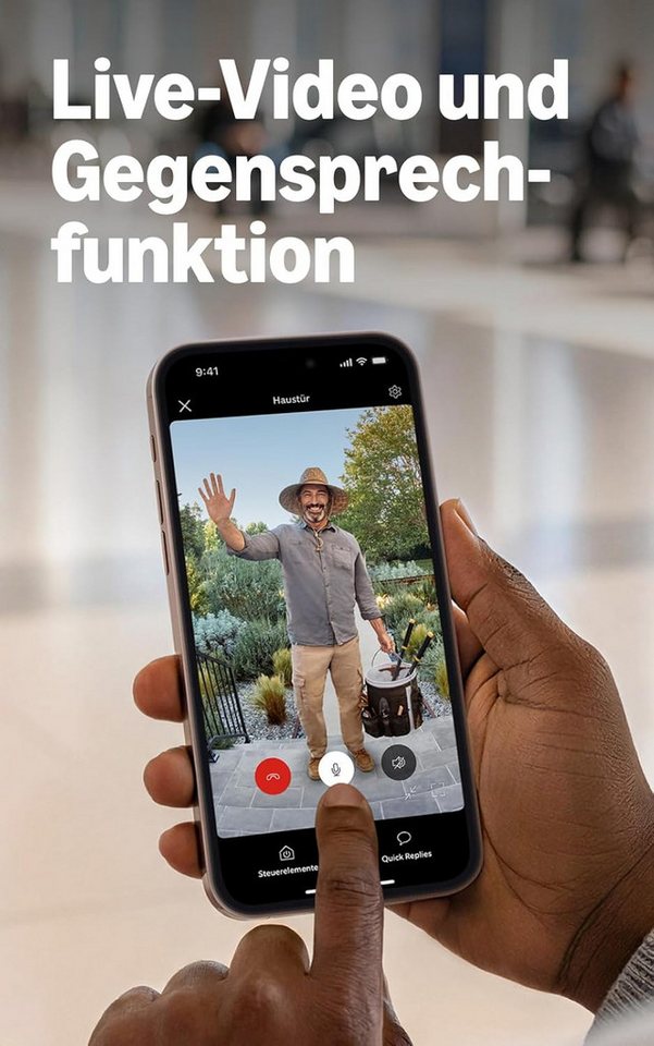 Ring Smart Home Türklingel Battery Video Doorbell 2K (Neuste Generation) (Außenbereich, WLAN, Akku-Videotürklingel, Kabellose Türklingel-Kamera, Retinal 2K, 6x-Zoom) Bild 3