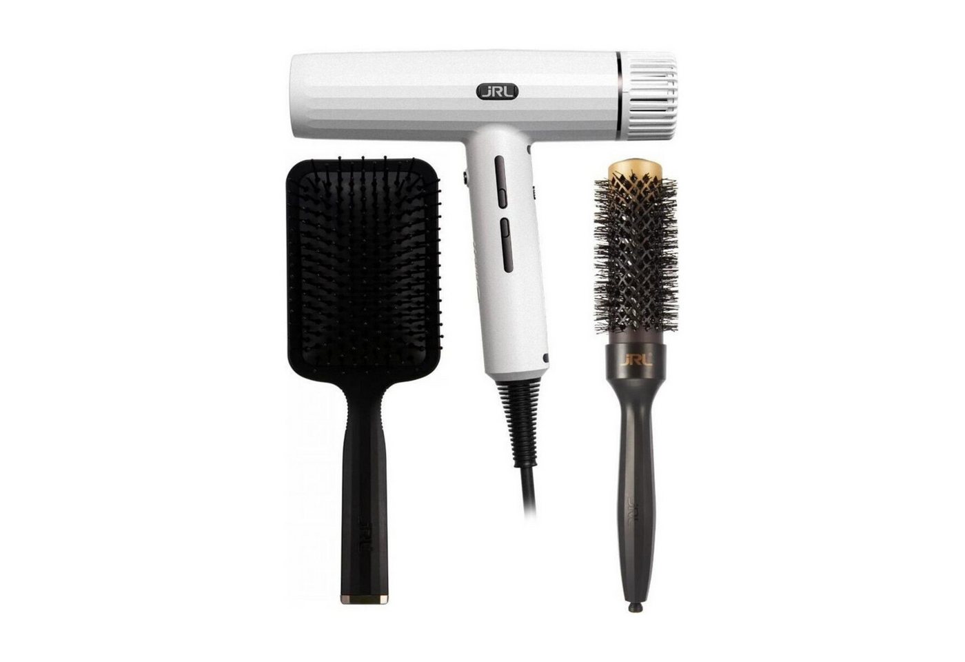 JRL Haartrockner JRL Forte Pro 2020H Haartrockner Combo Kit Weiß, 2150 W, Combo Kit: Föhn + 3 Aufsätze + Aufbewahrungstasche, Brushless Motor Ionen-Technik Selbstreinigung Ultra-leicht