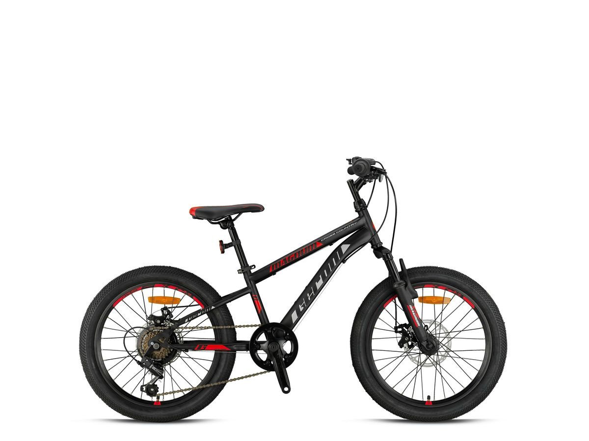 T&Y Trade Mountainbike 20 Zoll Mountainbike Kinder MTB Fahrrad Rad Bike MAGNUM Rot GRN26-072, 7 Gang Shimano, Kettenschaltung, Federgabel, 7 Gänge, Scheibenbremse, Disc