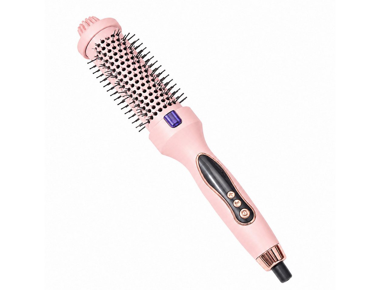 Luckice Warmluftbürste Ionen‑Thermo‑Rundbürste mit 5 Temperaturstufen & LED‑Display, Turmalin‑Lockenbürste,warmluftbürste.Frisuren wie aus dem Friseursalon