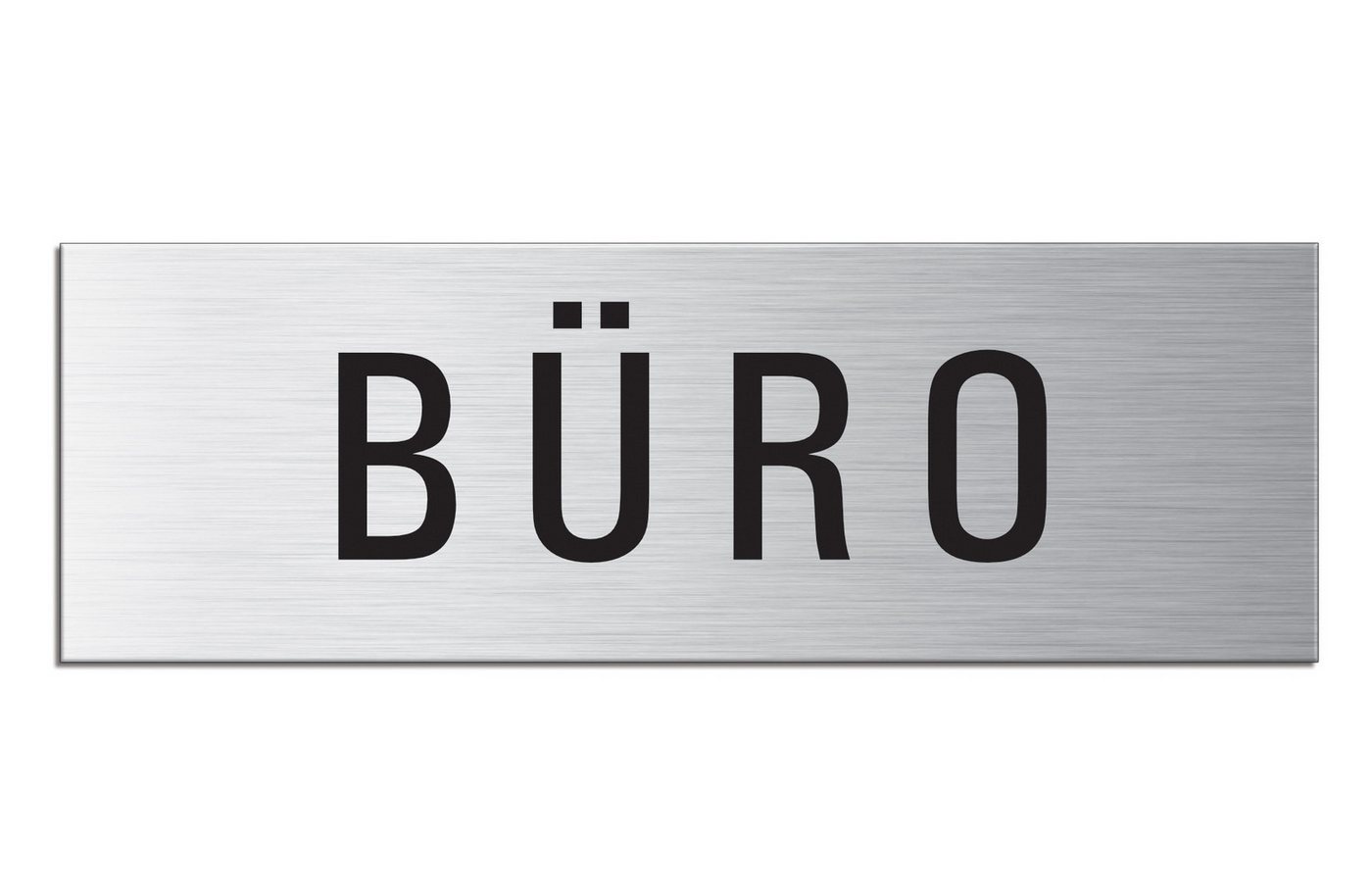 OFFORM DESIGN Hinweisschild Büro Schild 240x80 mm Aluminium selbstklebend, (1 St)