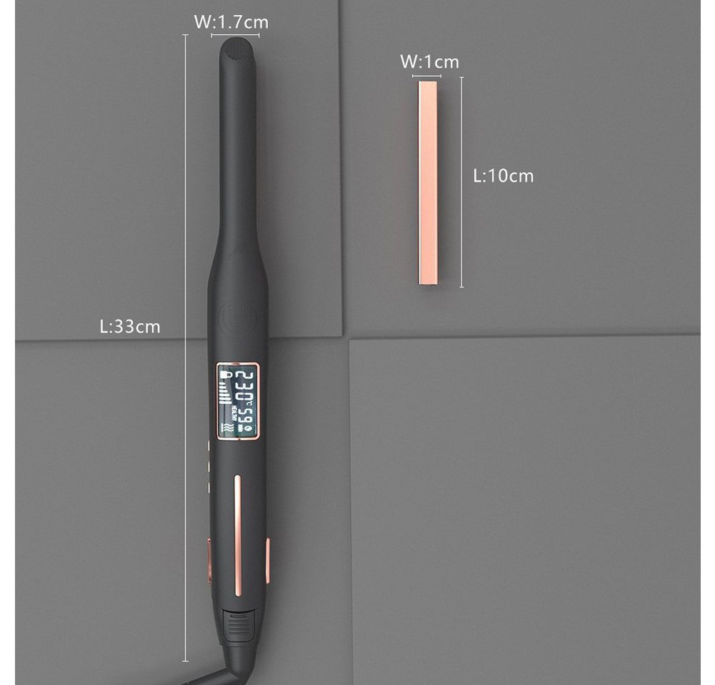 FANNOU Glätteisen Small Haarglätter für kurzes Haar, Pony & Bart, Keramik Platten, Glätteisen Locken und Glätten 2 in 1 für alle Haartypen Bild 5