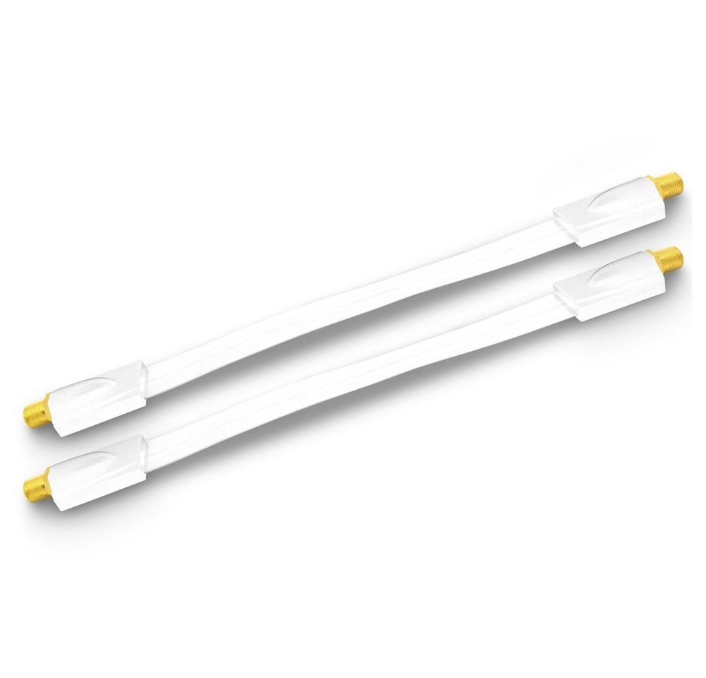 ARLI Kabelzubehör Fensterdurchführung vergoldet für Sat TV HD 4K Flachkabel Ultra Slim, (2-tlg)
