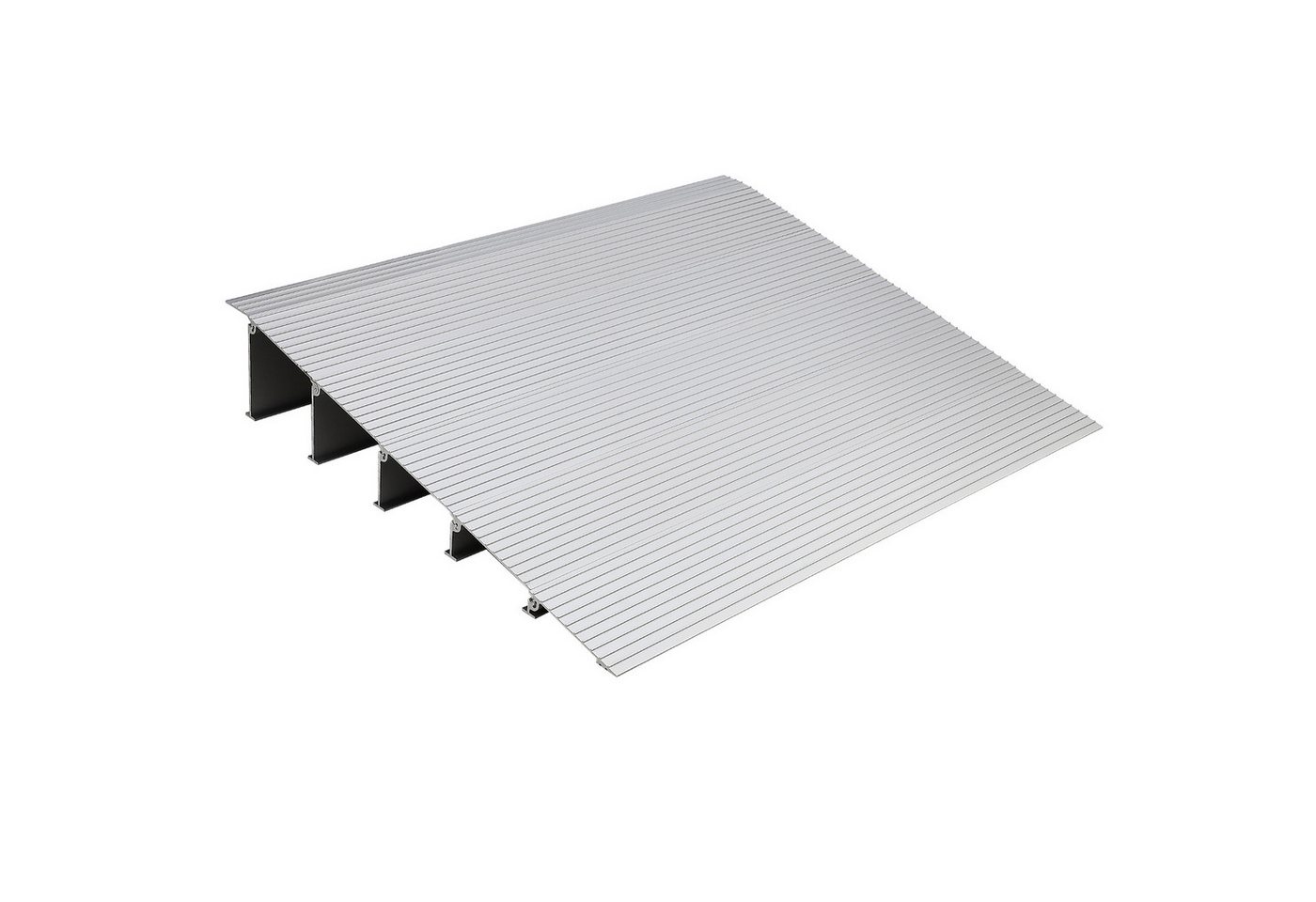 GarveeMore Auffahrrampe 5-teilige modulare Aluminium-Schwellenrampe bis 317kg Traglast (5-St), rutschfest wetterfest, mobil für Rollstuhl & Scooter Bild 3