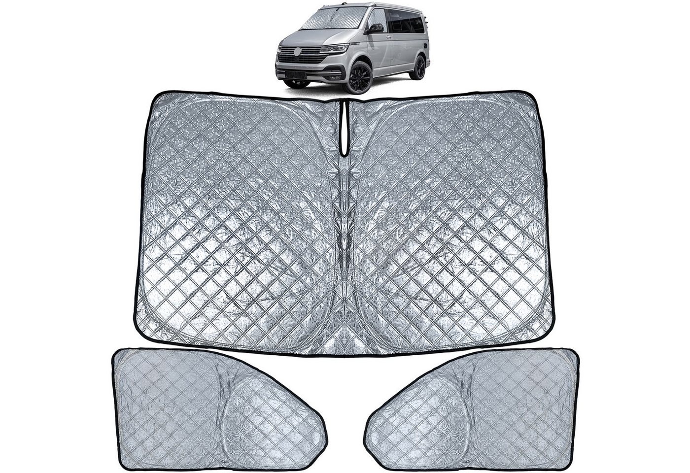 Tenzo-R Autosonnenschutz Verdunklung 3 teilig für VW Bus Transporter T6.1 ab 2019 Bild 3