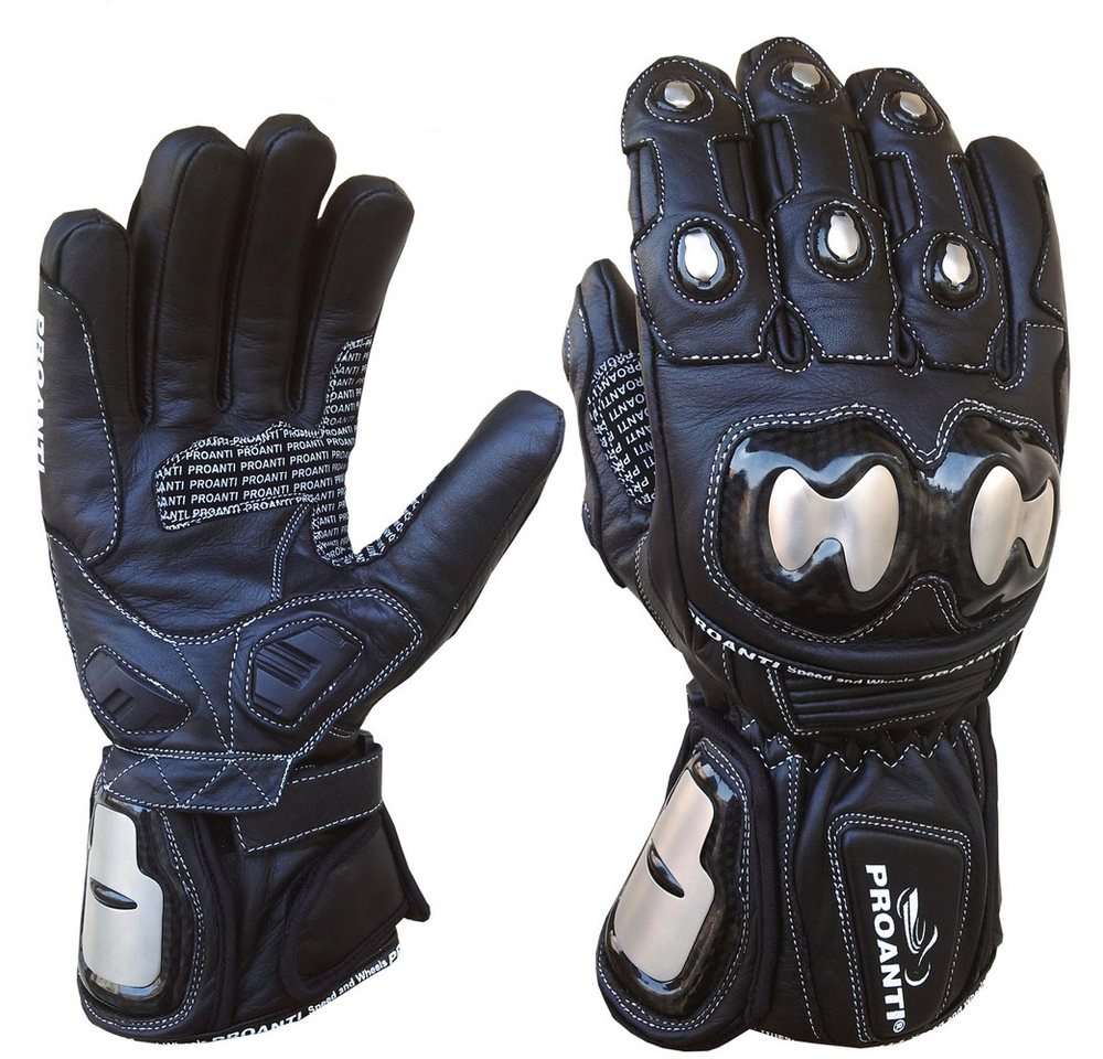 PROANTI Motorradhandschuhe Regen Winter Race Leder Motorrad Handschuhe - Warm & Sicher