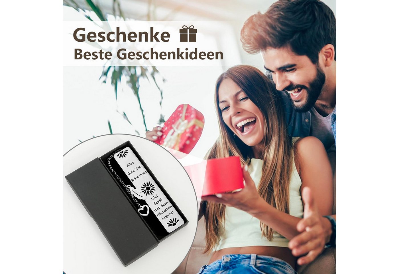 FOUORTUNATE-BEE Lesezeichen Lesezeichen Metall Ruhestand Geschenk Abschiedsgeschenk Kollegen, für Lehrer, Freunde Kollegen Bild 3