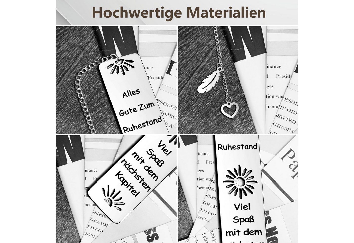 FOUORTUNATE-BEE Lesezeichen Lesezeichen Metall Ruhestand Geschenk Abschiedsgeschenk Kollegen, für Lehrer, Freunde Kollegen Bild 5