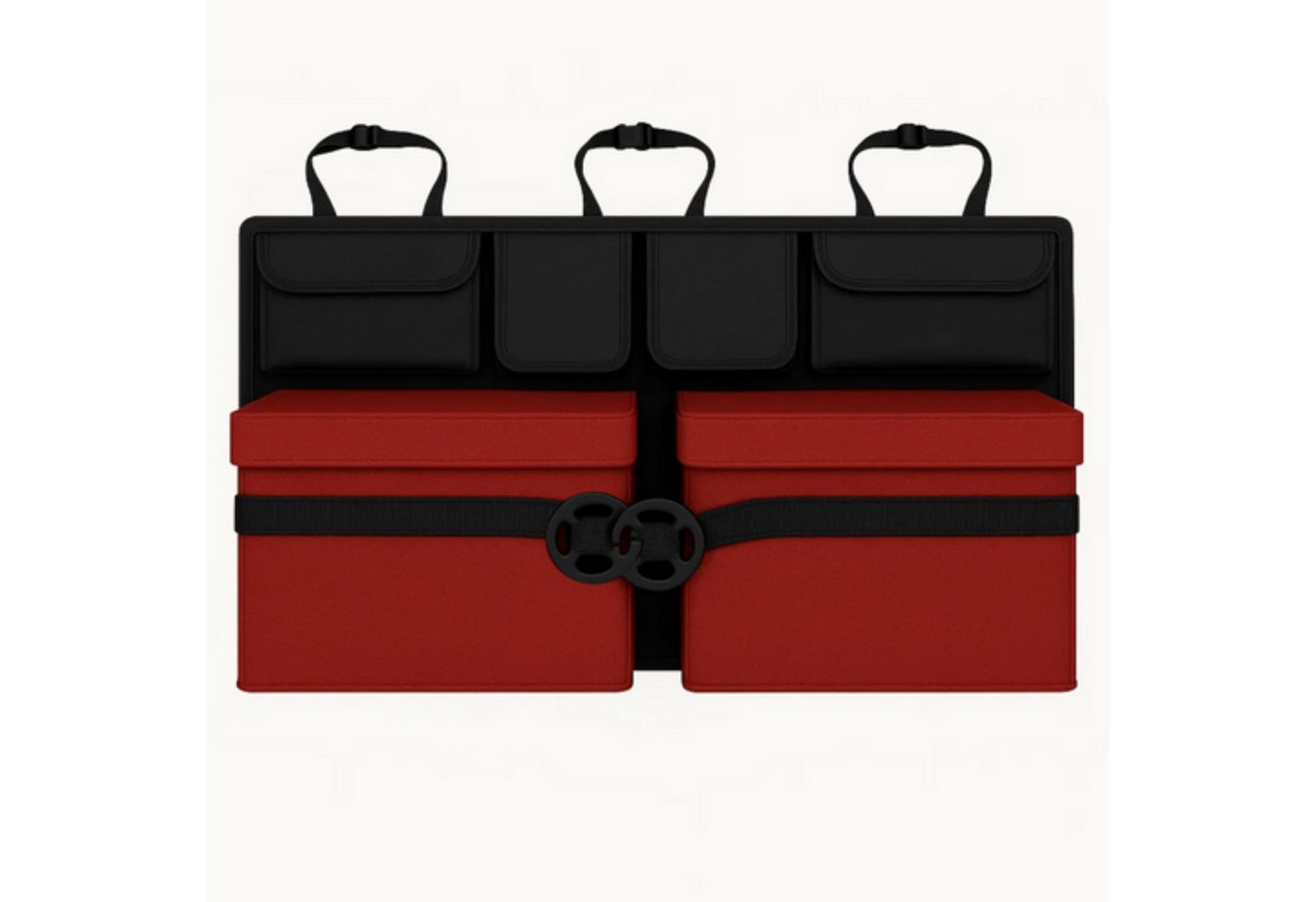 XTROBB Auto-Rückenlehnentasche Autositz Organizer Rückenlehne Kofferraum Organizer 8 Taschen Schwarz (Autositz Organizer für Rückenlehne mit 8 Aufbewahrungstaschen, Autositz Organizer, Rückenlehnen Organizer), 8 Taschen, wasserabweisend, faltbar, universelle Passform Bild 2