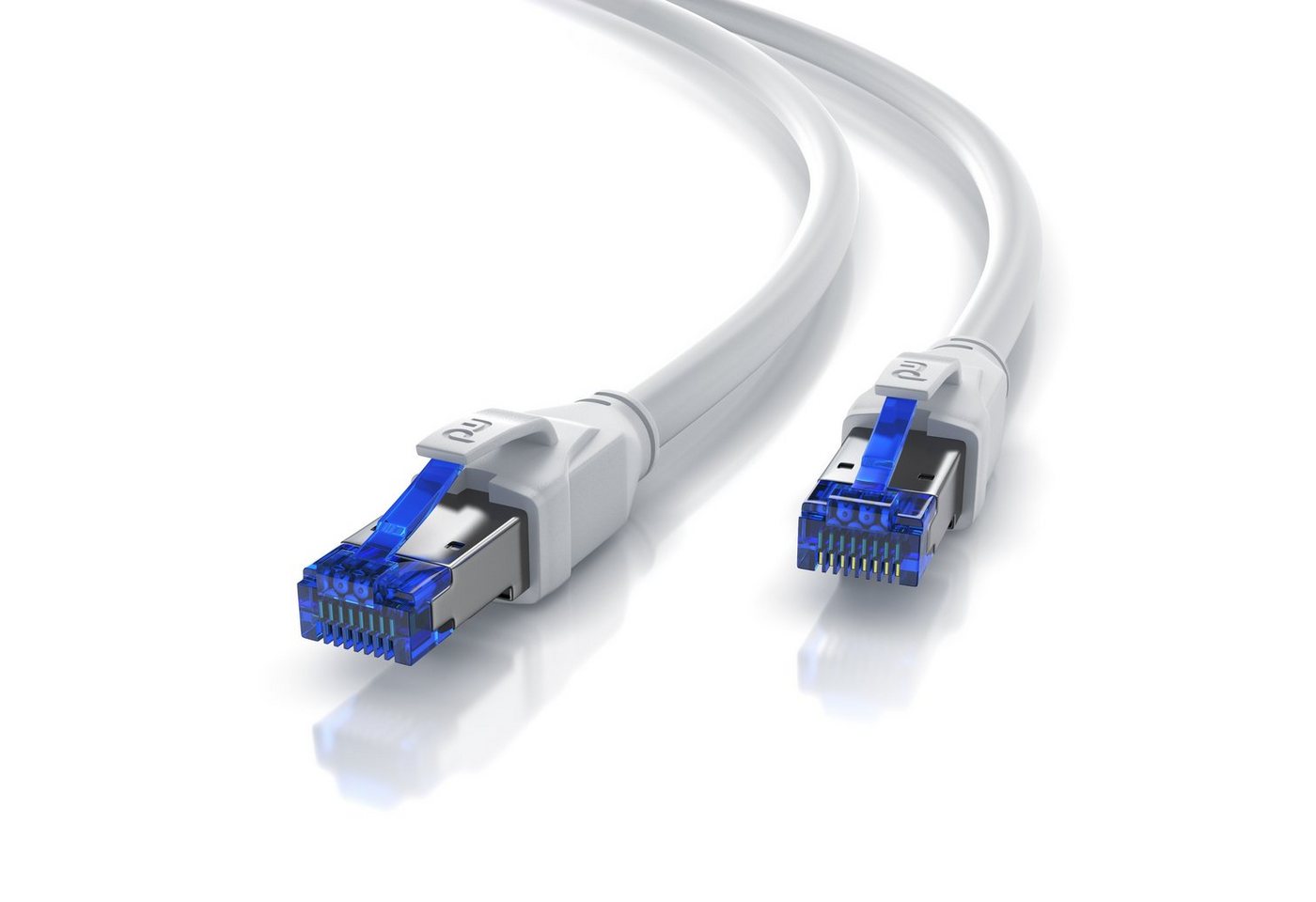 Primewire Patchkabel CAT 8 Gigabit Ethernet 40 Gbit/s S/FTP Netzwerkkabel - 1m LAN-Kabel, CAT.8, RJ-45 (Ethernet) (100 cm), für Router, Modem, Switch, PC, ideal für Gaming, Streaming, Homeoffice Bild 3