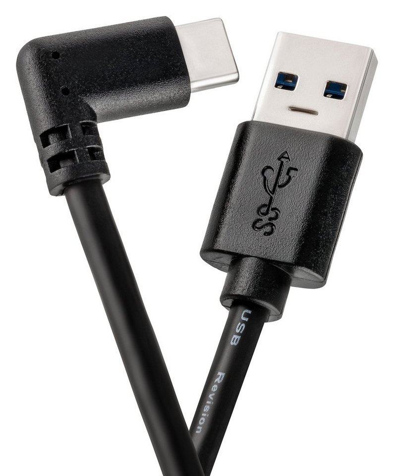 CABLETEX Für Meta Oculus Quest 2 Link Kabel, 3 Meter, MacBook Pro & Smartphones USB-Kabel, USB-A, (300 cm), Winkelstecker