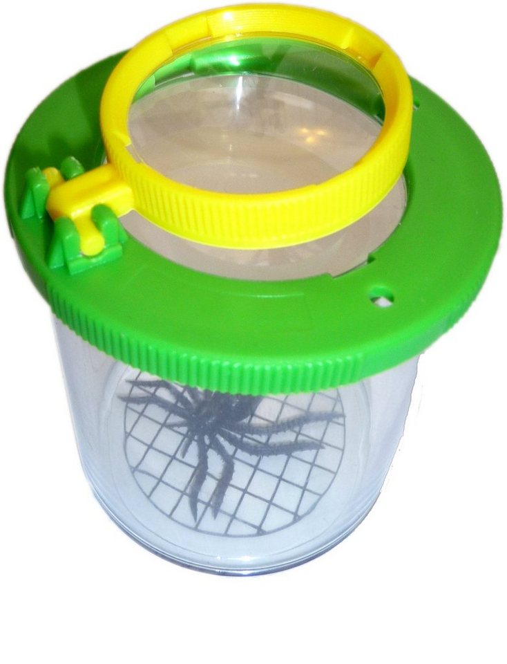 Edu-Toys Becherlupe Lupendose Becherlupe Insektenlupe grün, 2 bis 10 Stück bitte Variante auswählen, 3-tlg., wie für die Varianten notiert, mit Luftlöchern und mm-Skala Bild 2