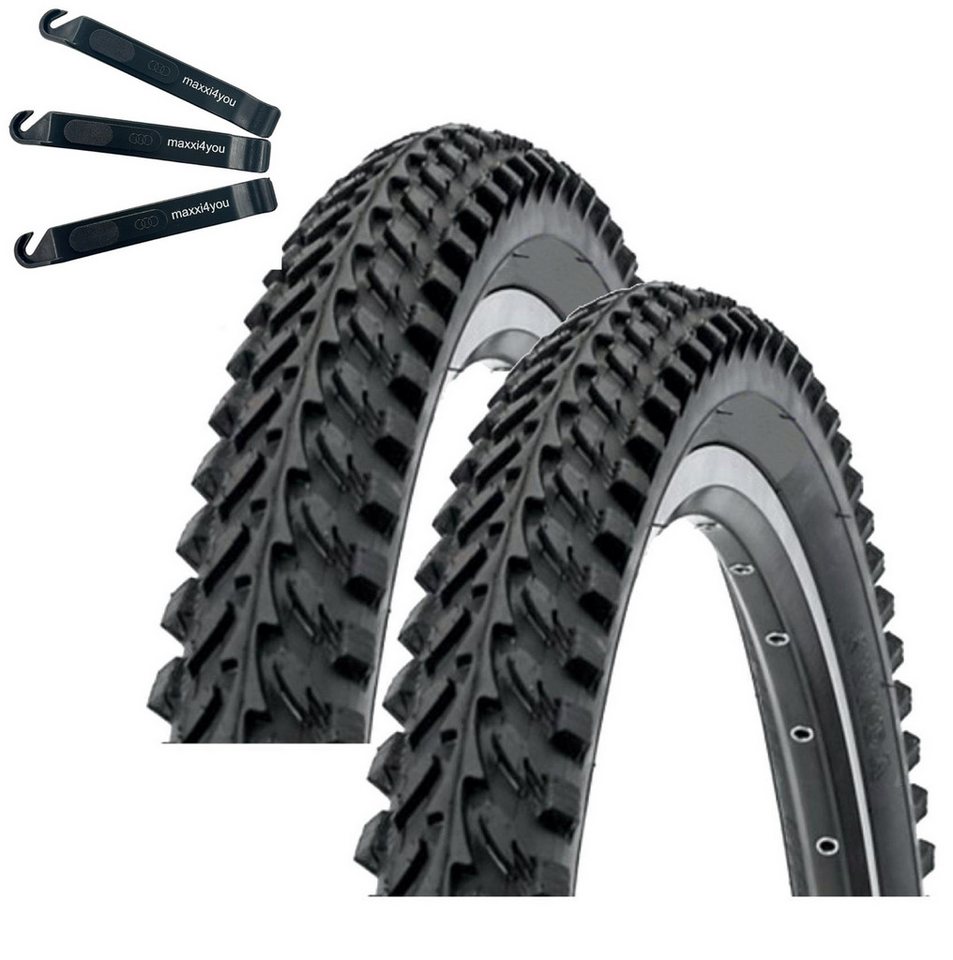maxxi4you Fahrradreifen 2 x Kenda K-898 MTB 26 x 1,95 (50-559) Schwarz inkl. Reifenheber Bild 2