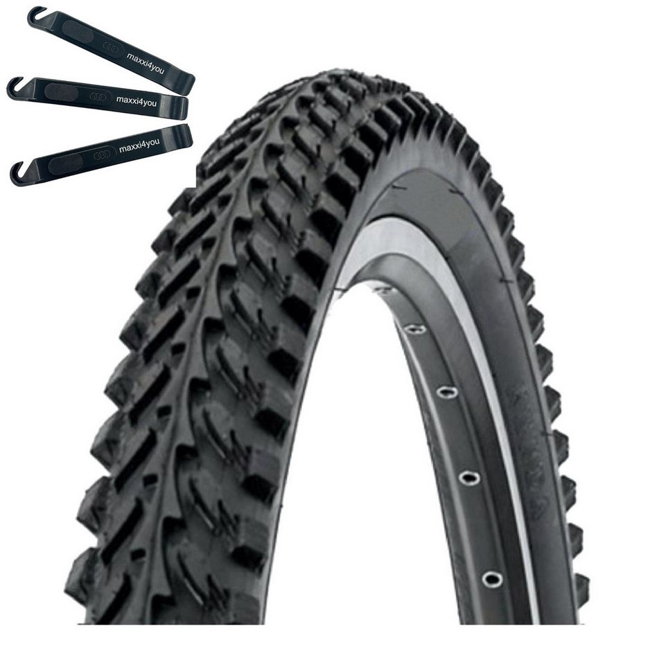 maxxi4you Fahrradreifen 1 x Kenda K-898 MTB 26 x 1,95 (50-559) Schwarz inkl. Reifenheber
