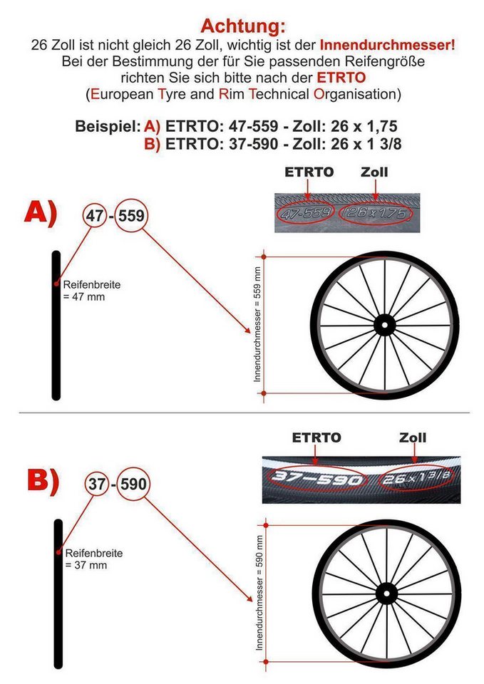 maxxi4you Fahrradreifen 1 x Kenda K-898 MTB 26 x 1,95 (50-559) Schwarz inkl. Reifenheber Bild 4
