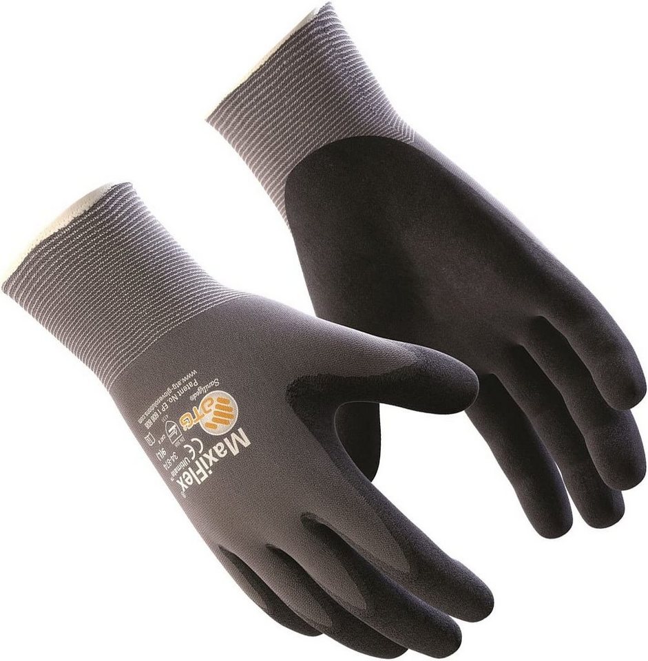 ATG Arbeitshandschuh-Set ATG 34-874 Nylon-Strick Schutzhandschuhe Maxi-Flex Ultimate (3-St) Bild 2