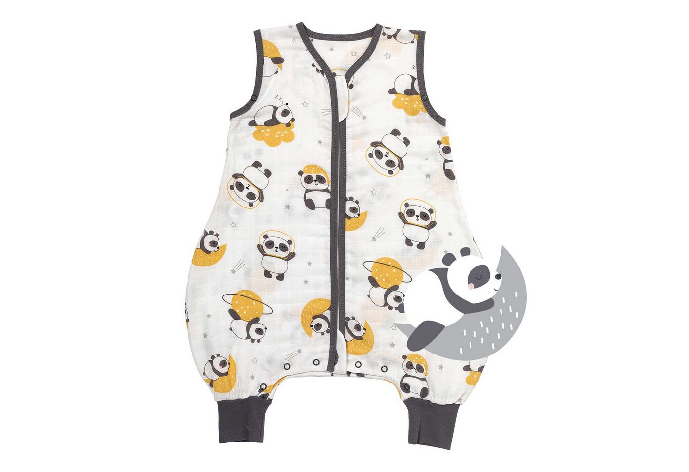 Schlummersack Kinderschlafsack Musselin Schlafsack mit Füßen, 0.5 Tog