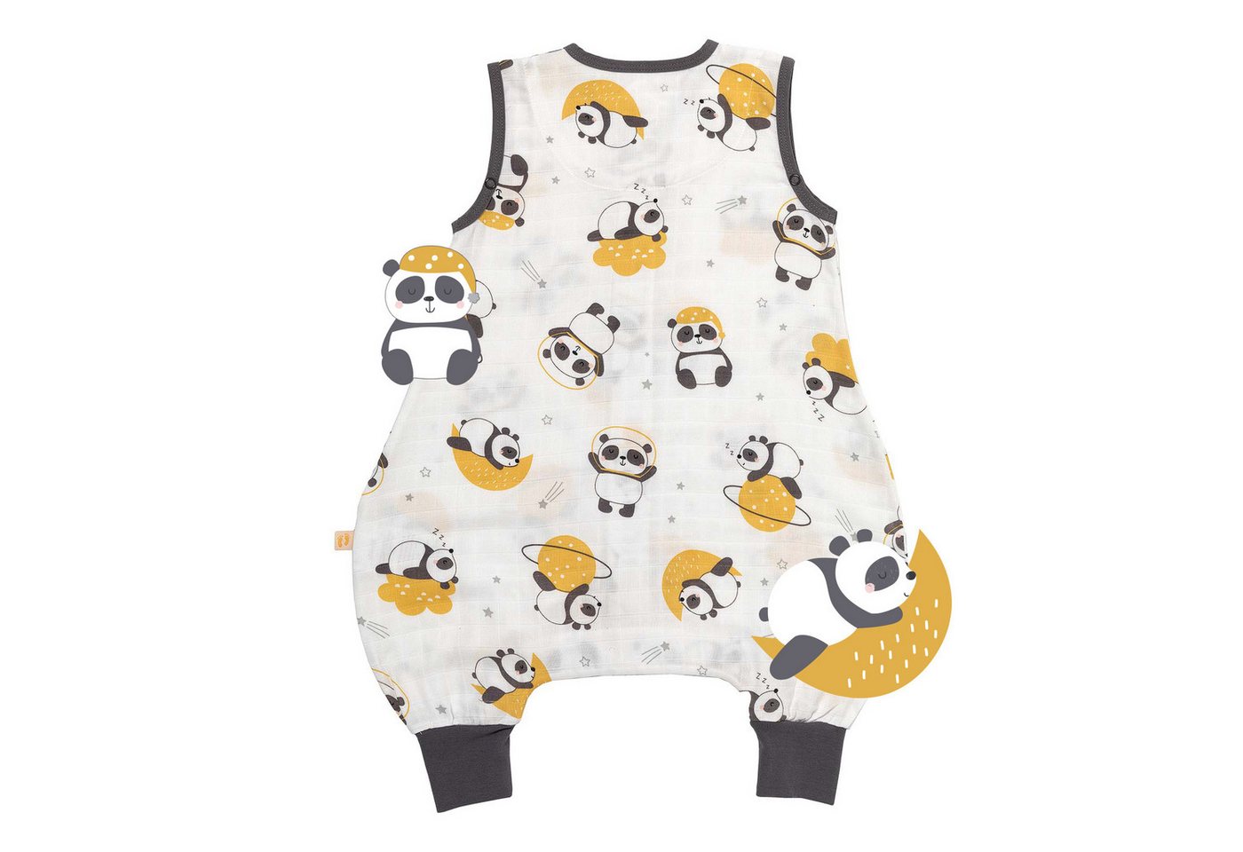 Schlummersack Kinderschlafsack Musselin Schlafsack mit Füßen, 0.5 Tog Bild 2