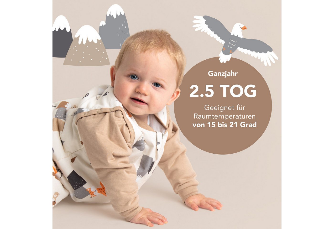 Schlummersack Kinderschlafsack Babyschlafsack, 2.5 Tog Bild 5