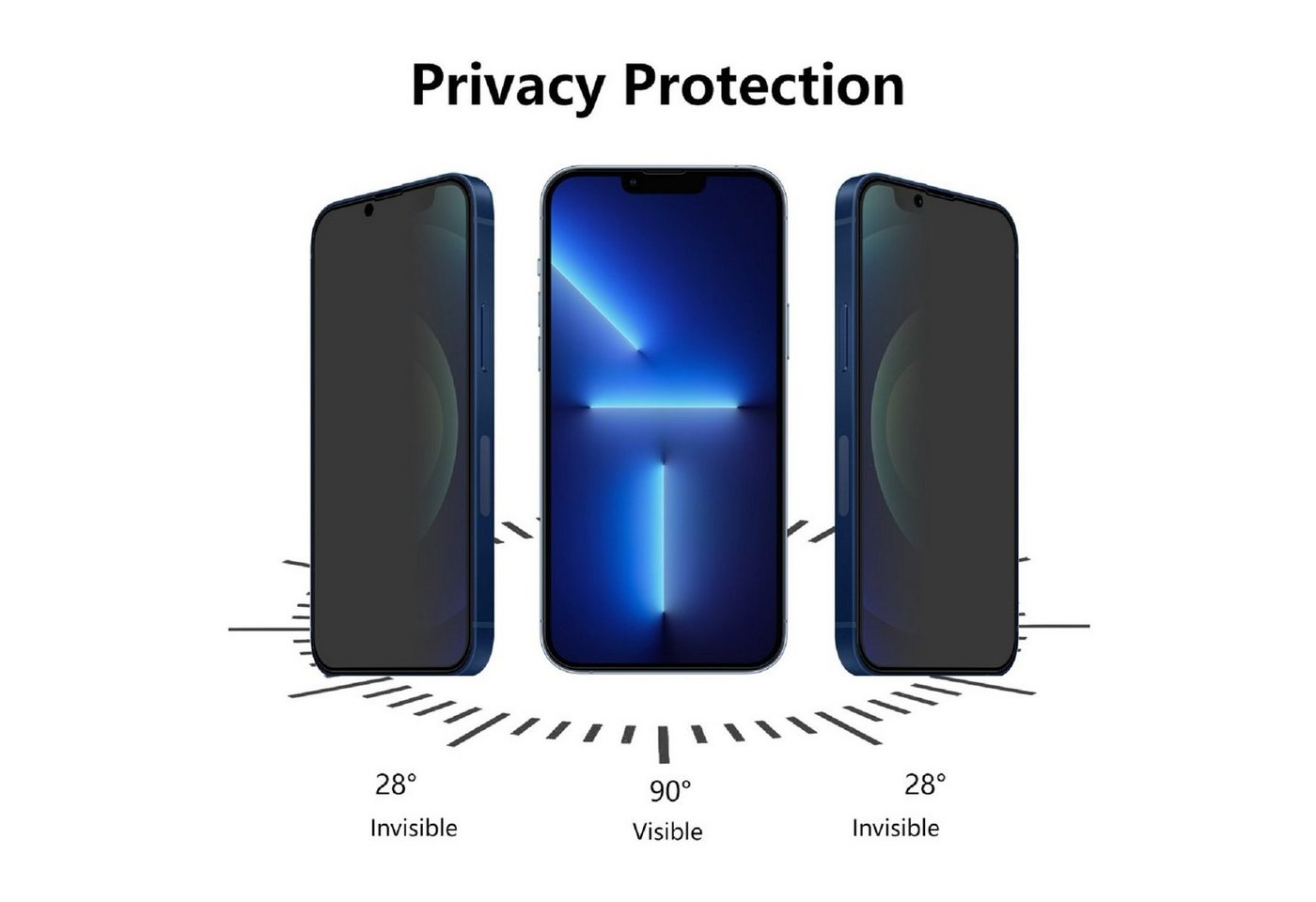 Protectorking Schutzfolie 1x 9H Panzerglas für Samsung Galaxy S24 PRIVACY ANTI-SPY echtes Temper, (1-Stück), echtes Tempered 9H Panzerglas, BLICKSCHUTZ, Schutzglas Bild 2