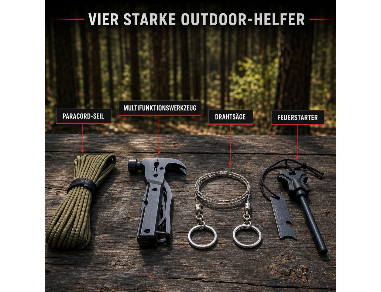 ELANOX Erste-Hilfe-Set ELANOX Survival mit Kurbelradio und Erste-Hilfe-Set Werkzeug Bild 3