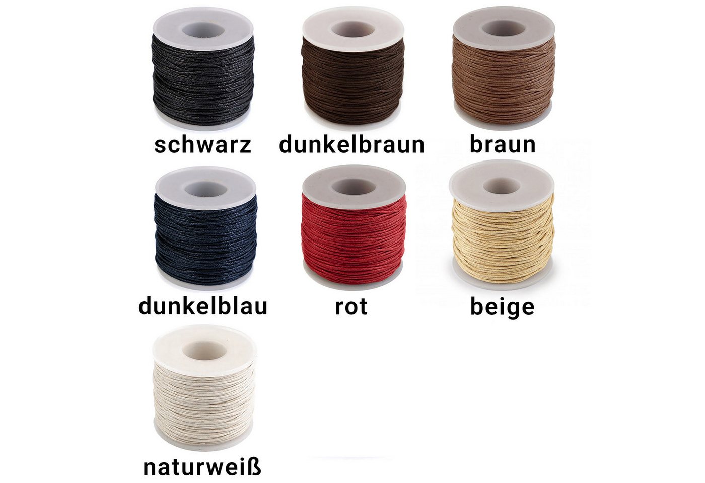 maDDma Seil 50m Baumwollschnur 1mm auf Spule, schwarz Bild 4