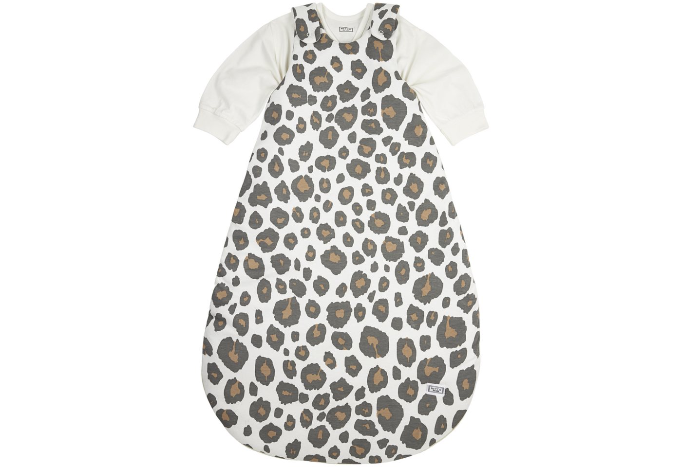 Meyco Baby Babyschlafsack Panter Neutral (100% Baumwolle, 1 tlg), 80/86 Bild 3