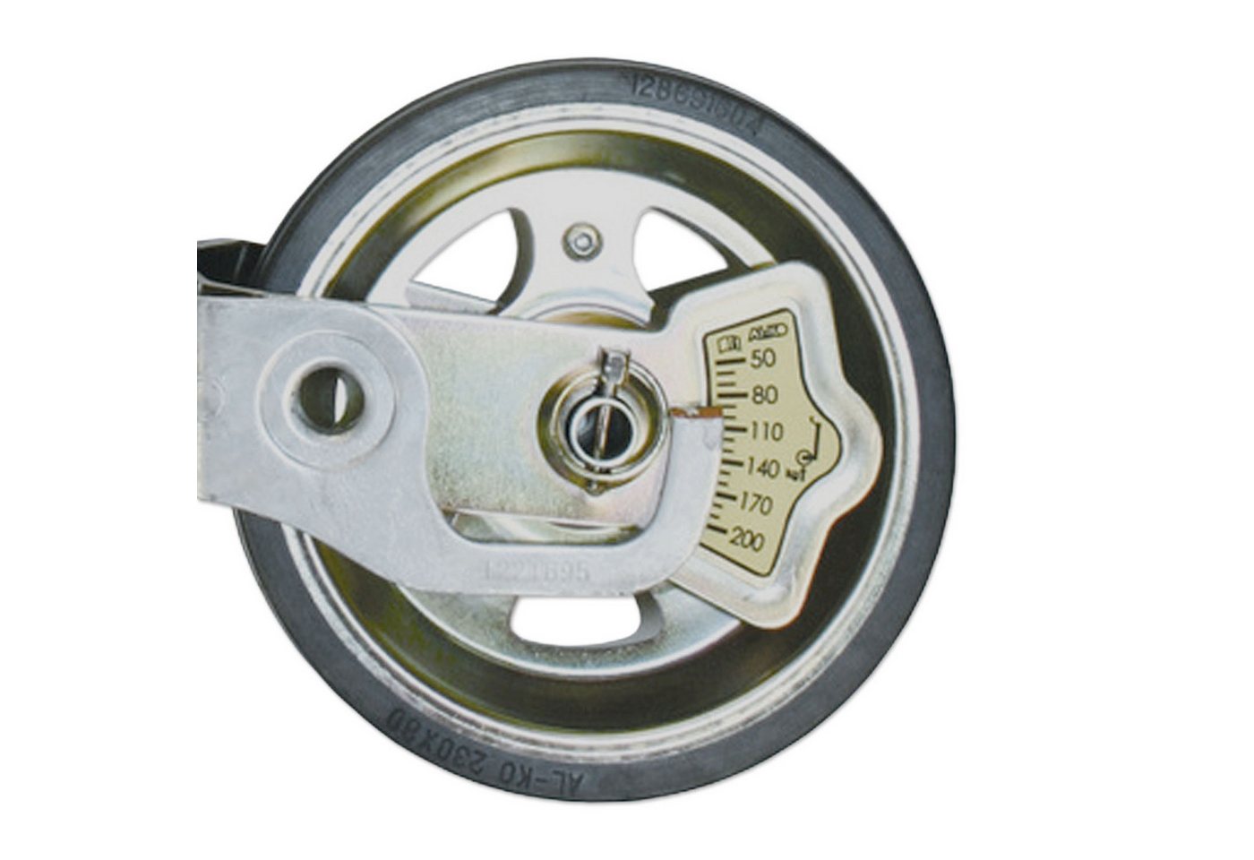 AL-KO Stützrad Stützrad, AL-KO Premium, 230x80mm Vollgummi, Ø48x645mm Rohr, 300kg Bild 2