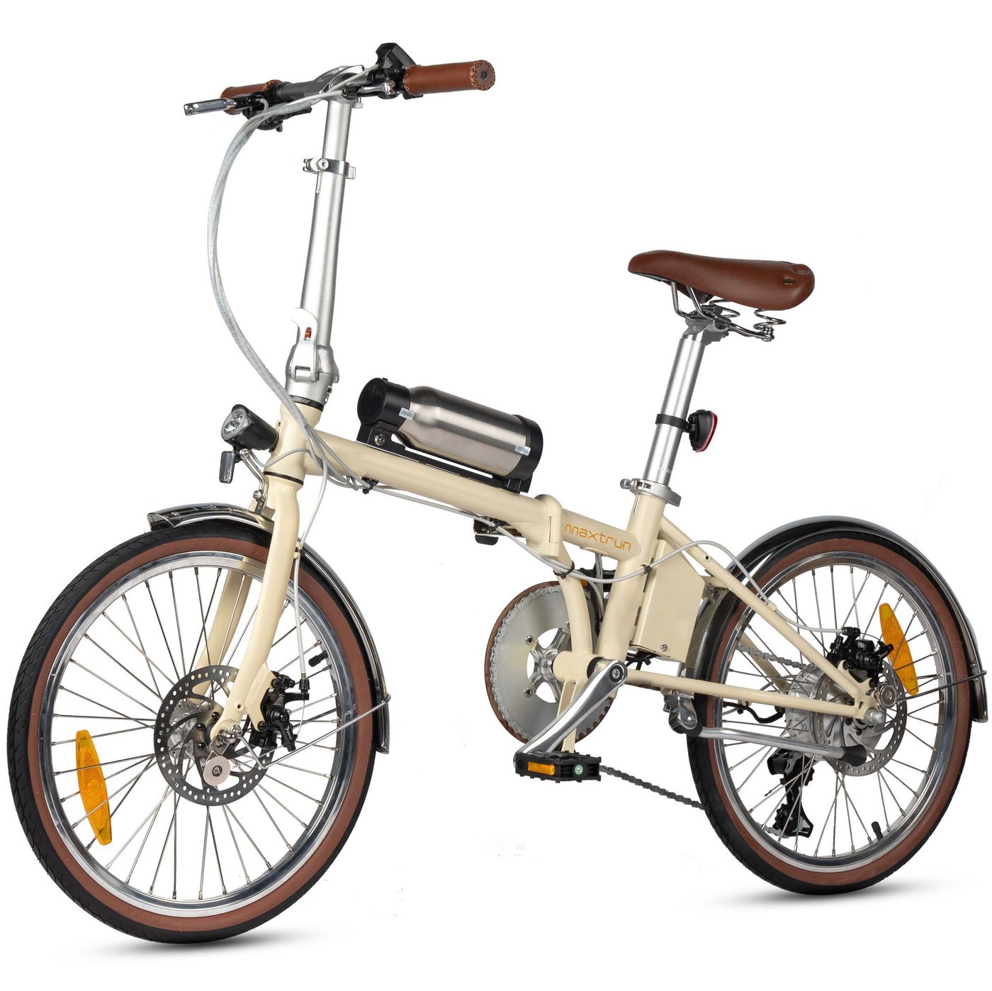 Vankel E-Bike Smart 20 Faltbares Damen u. Herren E-Fahrrad 190WH Pedelec, 36V 60 km, Heckmotor, 190 Wh, Cityrad 7 Gang Shimano,Scheibenbremsen, Kettenschaltung Bild 4