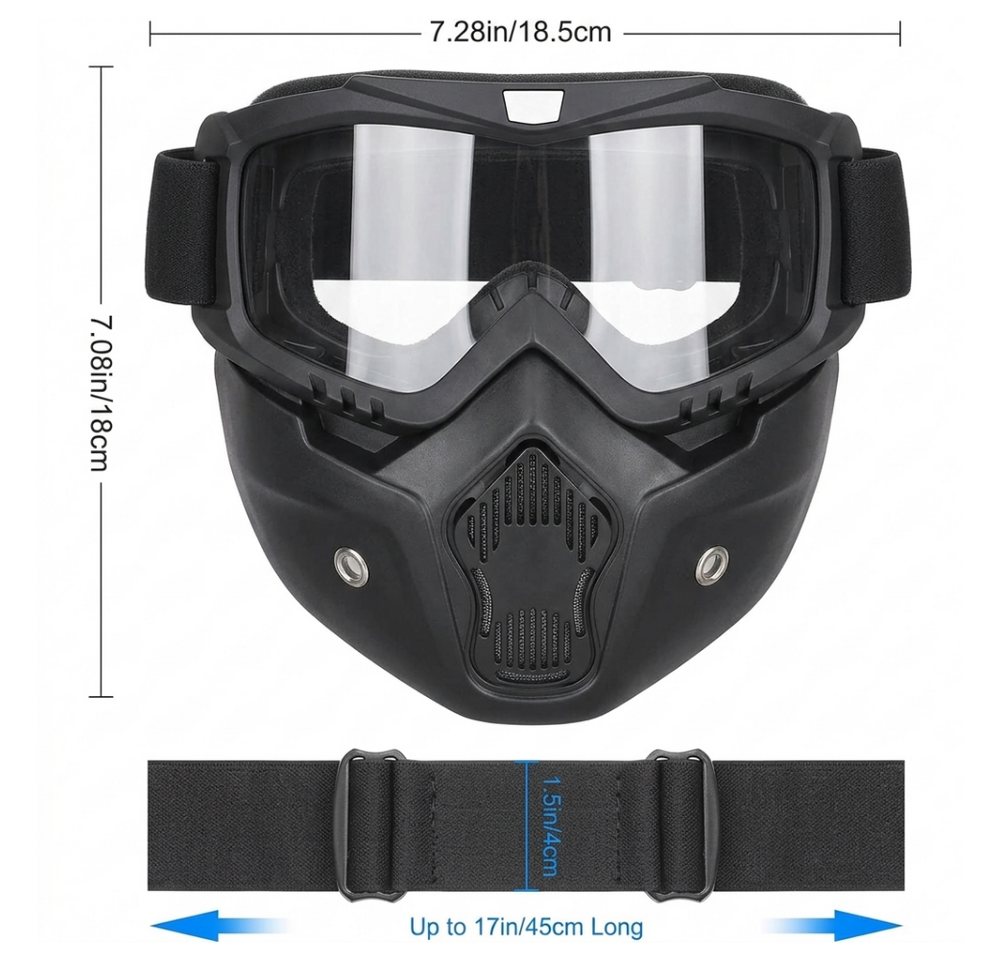 Athlix Allroundhelm Taktischer Vollgesichts-Schutzhelm 4-Punkt-Aufhängungssystem, Struktur mit Seitengittern, Front-Halterung für Nachtsichtgeräte Bild 4