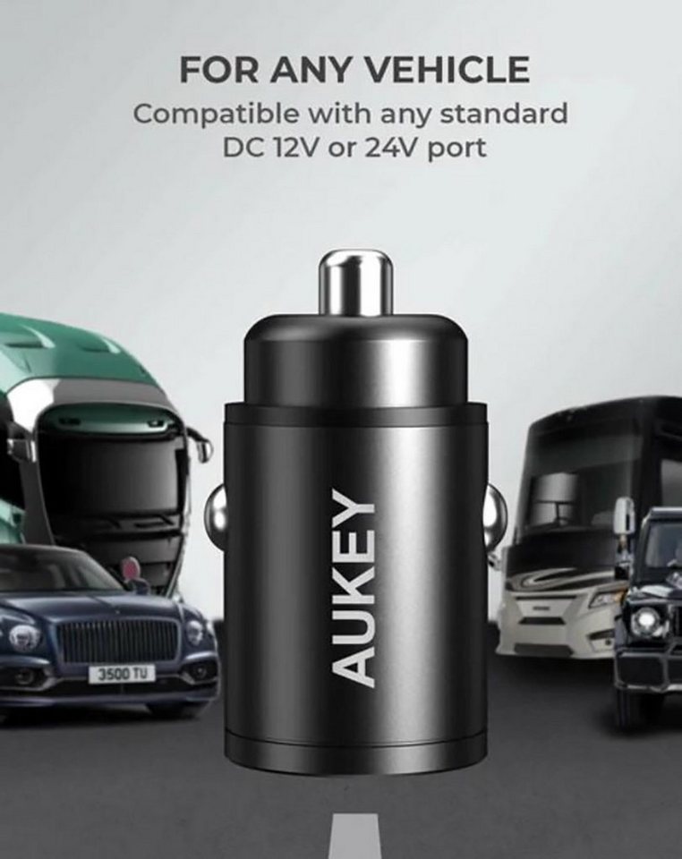 AUKEY Zigarettenanzünder KFZ Ladegerät Ladeadapter Charger KFZ-Adapter zu Je nach Modell USB-A und/oder USB-C, 12V, 24V, USB, USB-C, Power Delivery 3.0, Quick Charge 3.0 Bild 2