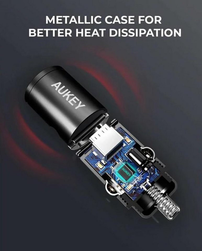 AUKEY Zigarettenanzünder KFZ Ladegerät Ladeadapter Charger KFZ-Adapter zu Je nach Modell USB-A und/oder USB-C, 12V, 24V, USB, USB-C, Power Delivery 3.0, Quick Charge 3.0 Bild 3