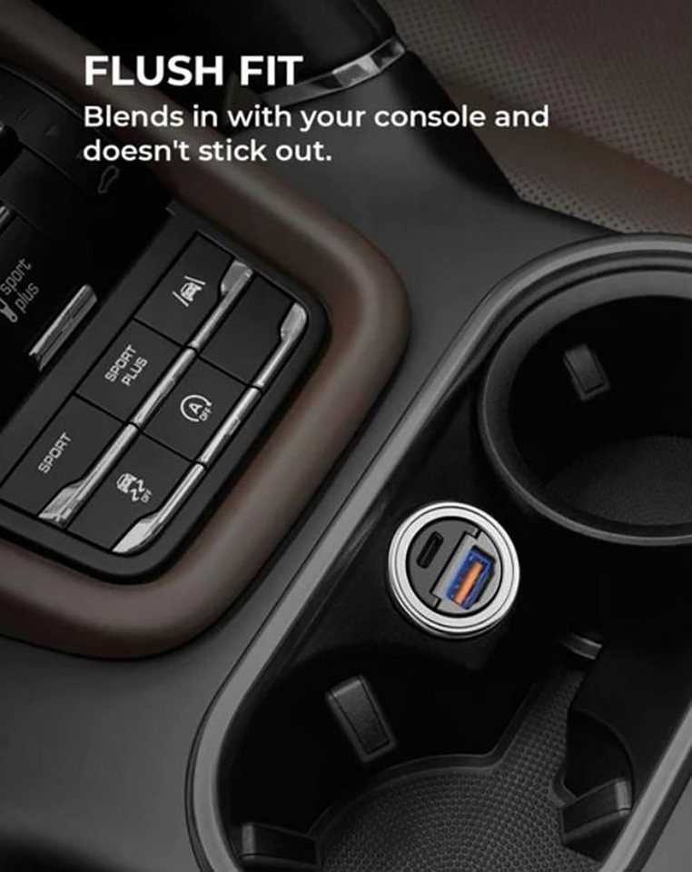 AUKEY Zigarettenanzünder KFZ Ladegerät Ladeadapter Charger KFZ-Adapter zu Je nach Modell USB-A und/oder USB-C, 12V, 24V, USB, USB-C, Power Delivery 3.0, Quick Charge 3.0 Bild 4