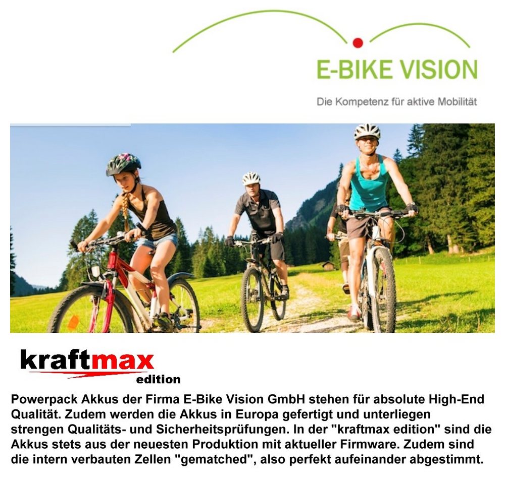 kraftmax E-Bike Vision Power Pack Akku für Yamaha PW 36V 20,7Ah 745WH UR Akku E-Bike Vision Power Pack Akku für Yamaha PW 36V / 20,7Ah / 745Wh – UR 20700 mAh (36V V), kompatibel mit Yamaha PW-Systemen Bild 2