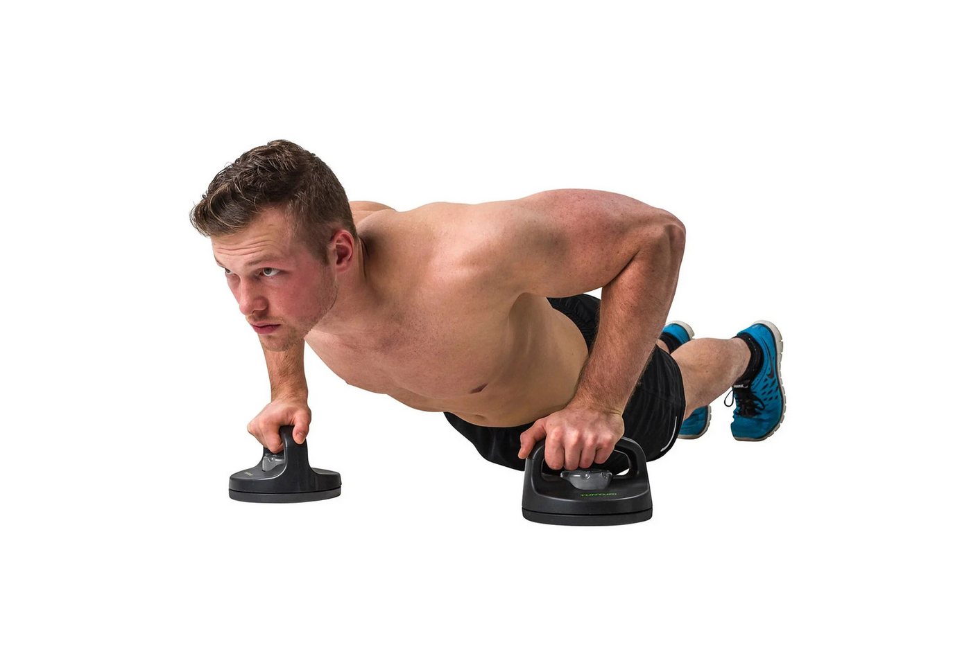 Sport-Knight® Liegestützgriffe Push-up Bar, Liegestützgriffe, mit Rotation & Fixierung für extra Halt, 2 in 1 Funktion
