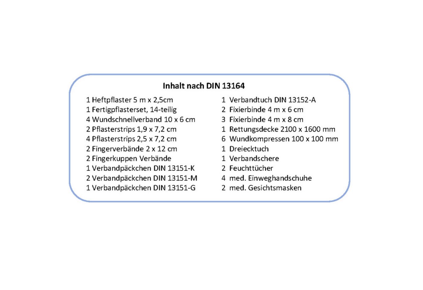 Kalff KFZ-Verbandkasten KFZ-Verbandkasten PLUS – schwarz, (1 St) Bild 2