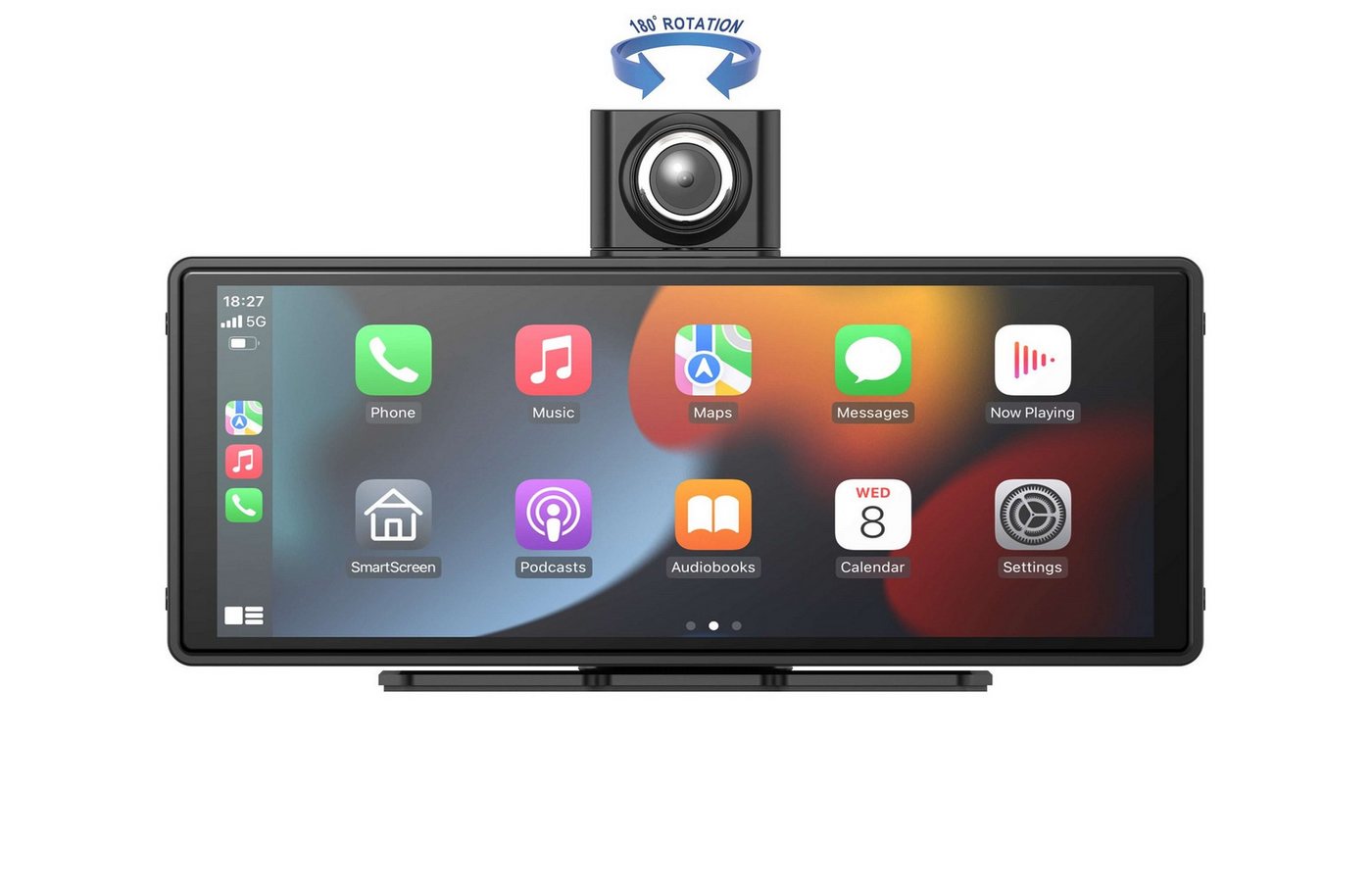 NAVITEL 10,26" Multimedia Display CarPlay Android Auto Dashcam Kamera Autoradio (FM-Transmitter (Audio-Übertragung auf das Fahrzeugradio), Bluetooth Audio (BT A2DP), 2K Dashcam, 180° rotierbar, Wireless CarPlay, Parkassistent) Bild 4