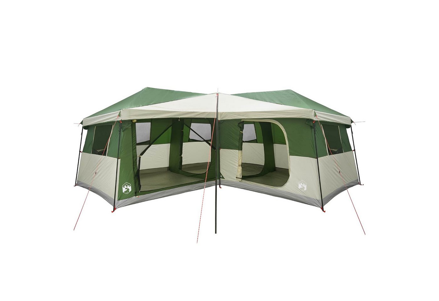 vidaXL Kuppelzelt Familienzelt mit Regenfly wasserdicht 14 Personen Grün, (1 tlg) Bild 3