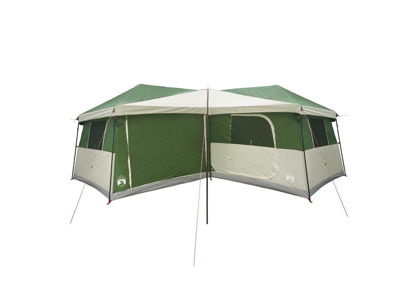vidaXL Kuppelzelt Familienzelt mit Regenfly wasserdicht 14 Personen Grün, (1 tlg) Bild 4