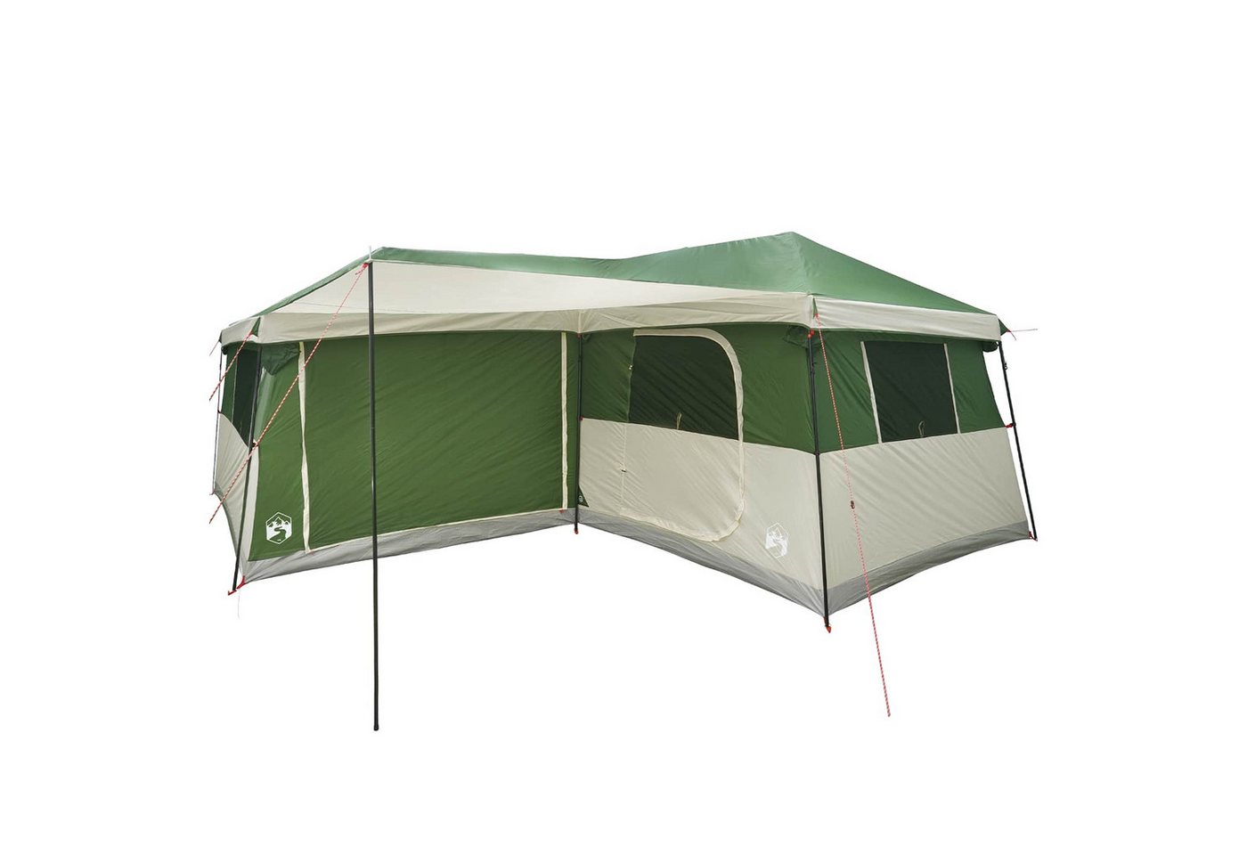 vidaXL Kuppelzelt Familienzelt mit Regenfly wasserdicht 14 Personen Grün, (1 tlg) Bild 5