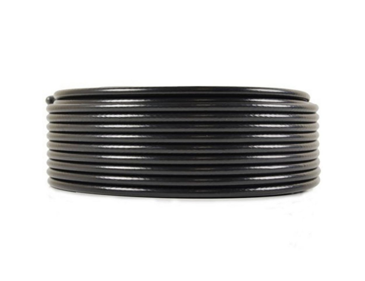 PremiumX 50m BASIC Koaxialkabel schwarz 135dB 4-fach SAT Kabel 10x F-Stecker SAT-Kabel